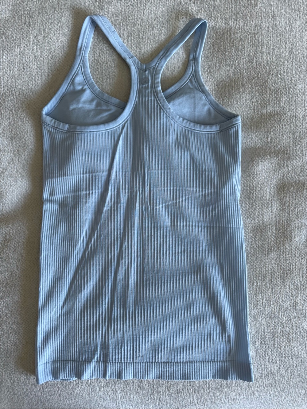 lululemon athletica Light Blue Ribbed Racerback Tank - Picture 3 of 3